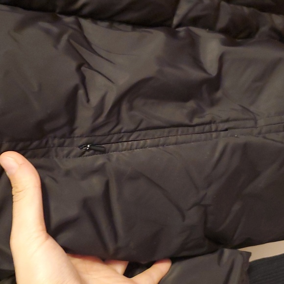 Soia & Kyo down / feather puffer winter coat. Black. L. Bow detail at the back. - Picture 5 of 16